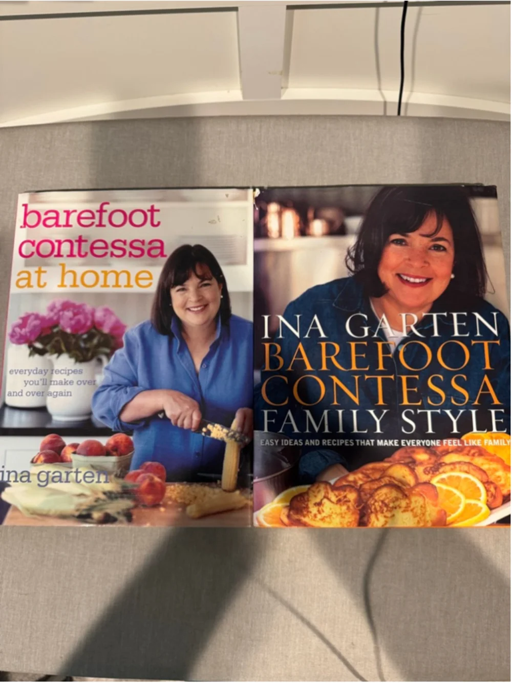 Ina Garten 2 Cookbooks Barefoot Contessa At Home & Family Style Hardcover
